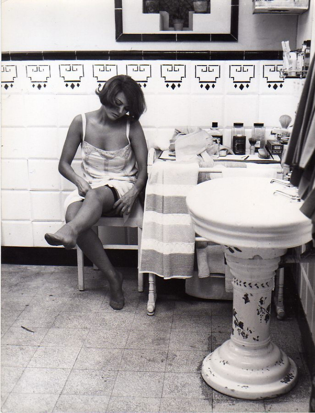Claudia Cardinale bathroom photo print in multiple sizes