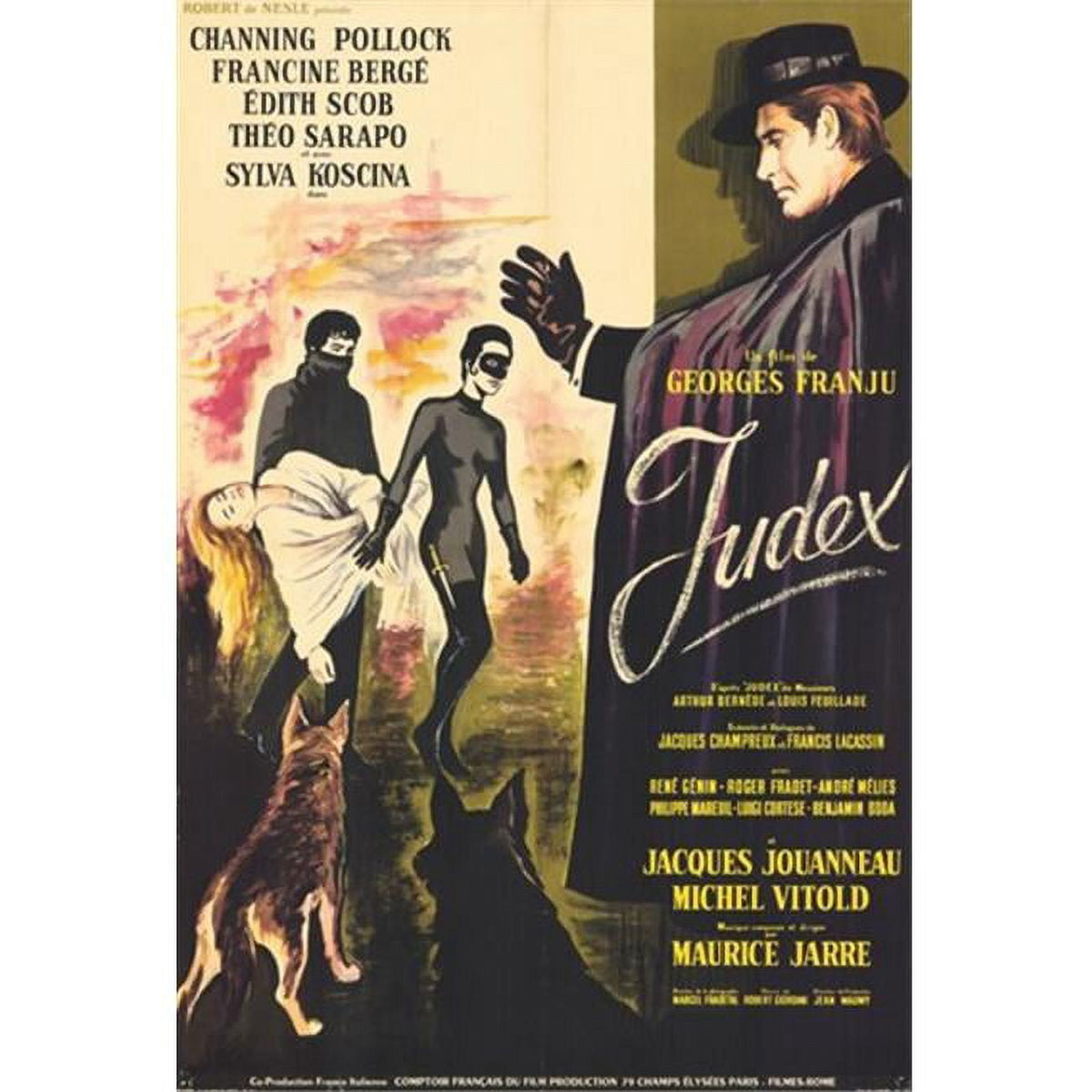 Judex Movie Poster - Classic French Film Art 11x17
