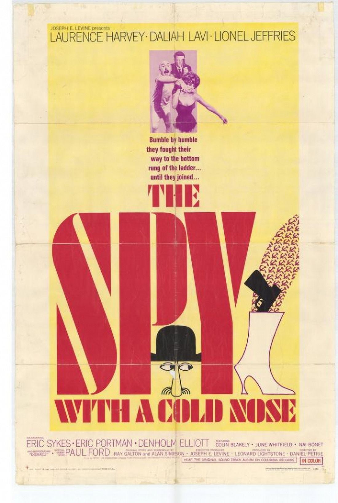 Spy with a Cold Nose Movie Poster - 11x17 print featuring playful imagery.