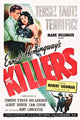 The Killers Movie Poster featuring Burt Lancaster and Ava Gardner, 1946.