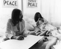 John Lennon and Yoko Ono Bed-In for Peace photo print