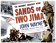 Sands of Iwo Jima movie poster featuring John Wayne, available in multiple sizes.