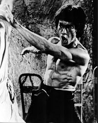 Bruce Lee Enter The Dragon black and white photo print
