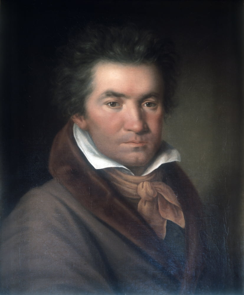 Portrait of Ludwig Van Beethoven Poster Print - Classic Music Artwork