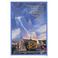 Short Circuit movie poster print featuring Johnny 5 robot.