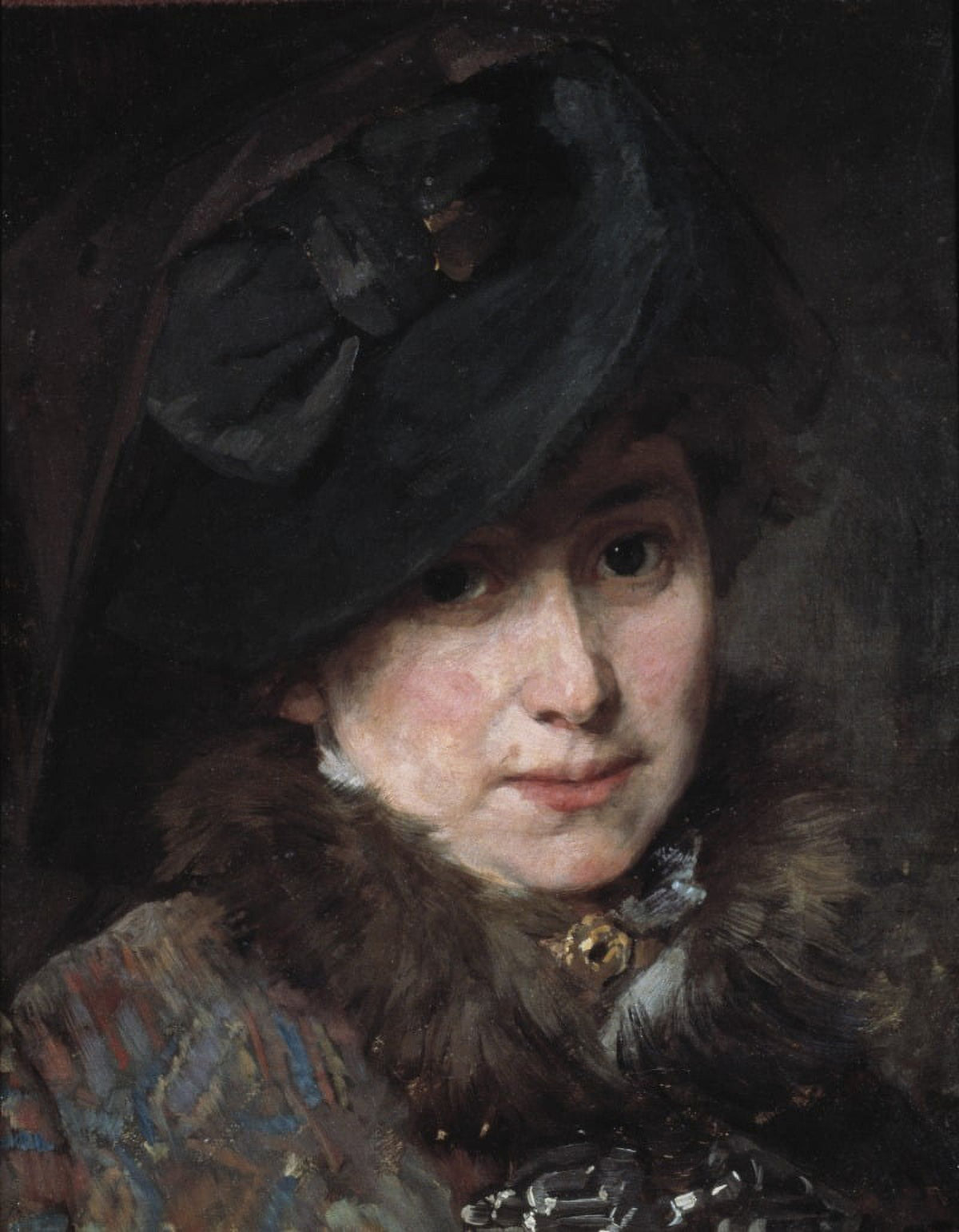 Hildegard Thorell the Artist (1880) poster print by Bertha Wegmann