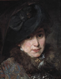 Hildegard Thorell the Artist (1880) poster print by Bertha Wegmann