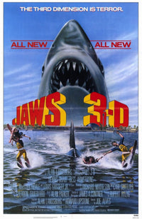 Jaws 3 movie poster 11x17 print showcasing classic shark thriller.
