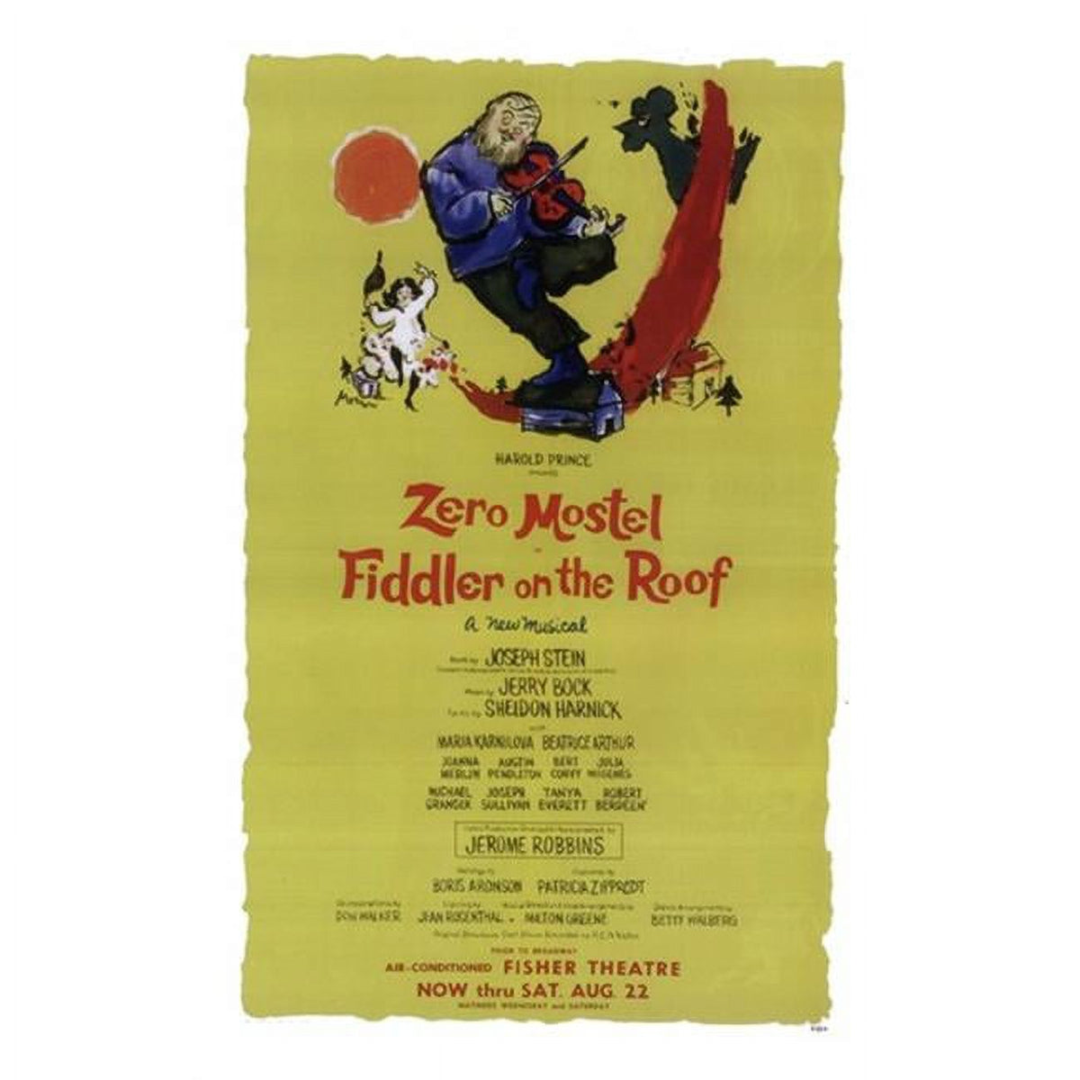 Fiddler on the Roof Broadway movie poster 11x17 print