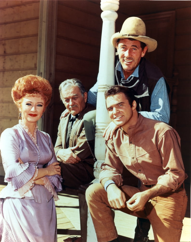 Gunsmoke Group Portrait Photo Print featuring iconic characters from the classic Western TV series.