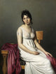 Portrait of a Young Woman in White art print by Jacques Louis David
