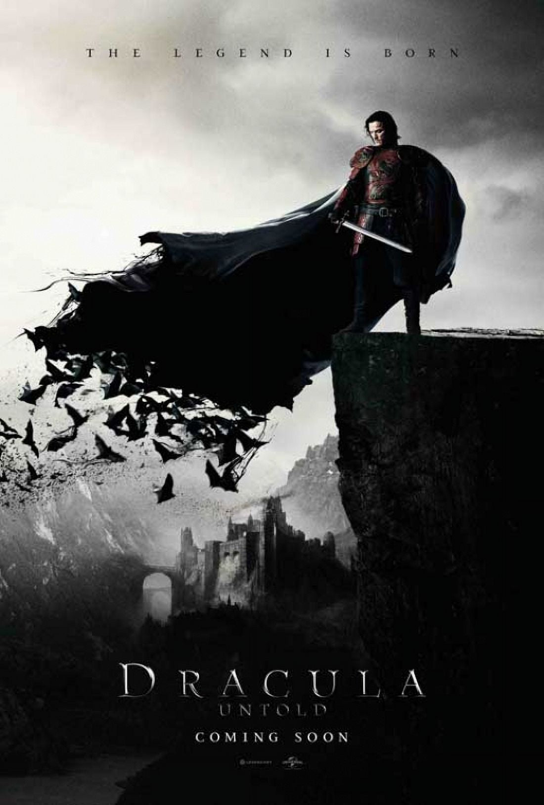Dracula Untold movie poster in 27x40 size featuring dramatic artwork.