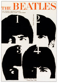 A Hard Day's Night Movie Poster Masterprint featuring iconic Beatles imagery.