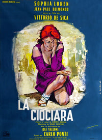Two Women movie poster featuring Sophia Loren from the 1960 film La Ciociara.