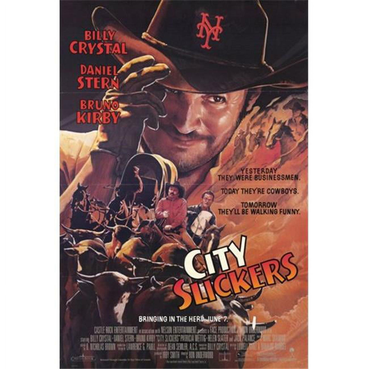 City Slickers Movie Poster 11x17 print featuring classic comedy film.