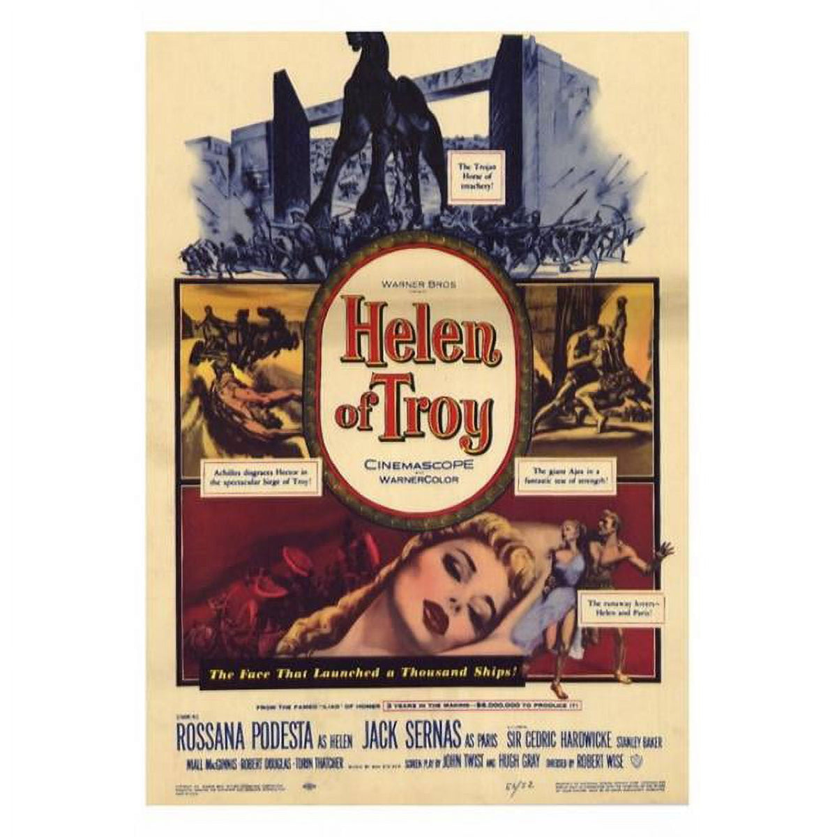 Helen of Troy Movie Poster Print in 27x40 size.
