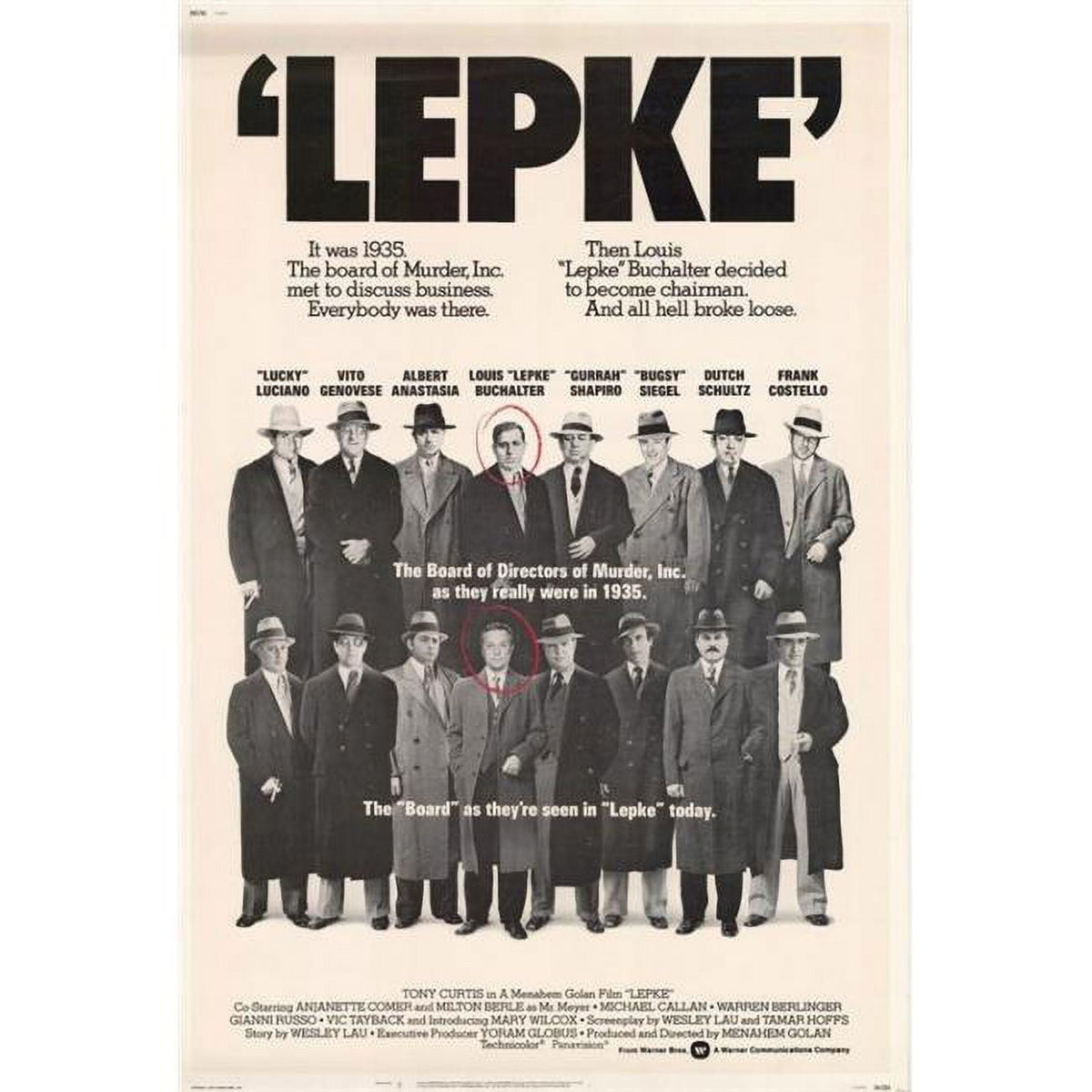 Lepke Movie Poster Print measuring 27x40 inches.