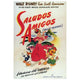 Saludos Amigos Movie Poster Print featuring vibrant animated characters.