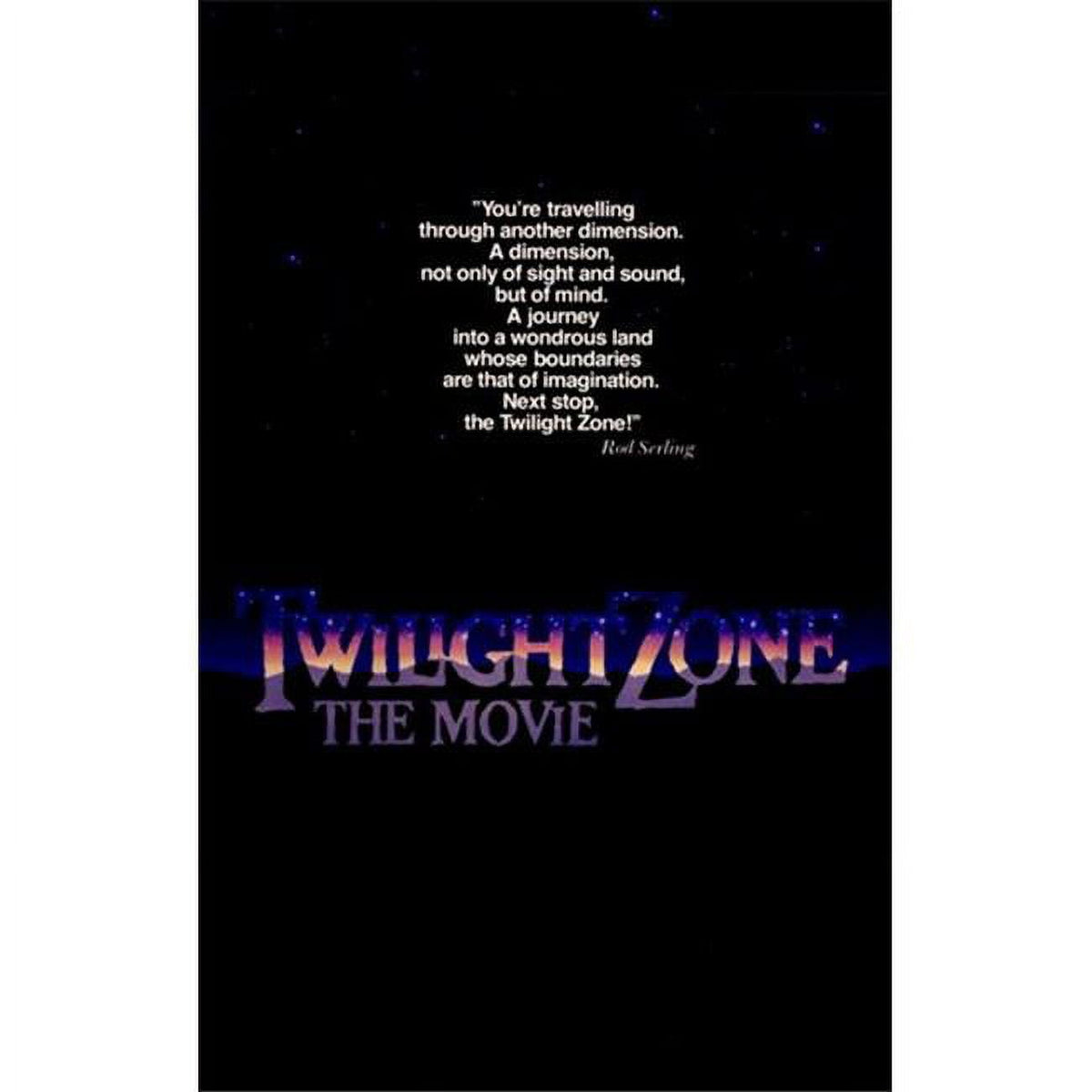 Twilight Zone The Movie Poster 11x17 inches, iconic film artwork
