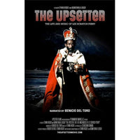 The Upsetter movie poster featuring Lee Scratch Perry in vibrant colors.