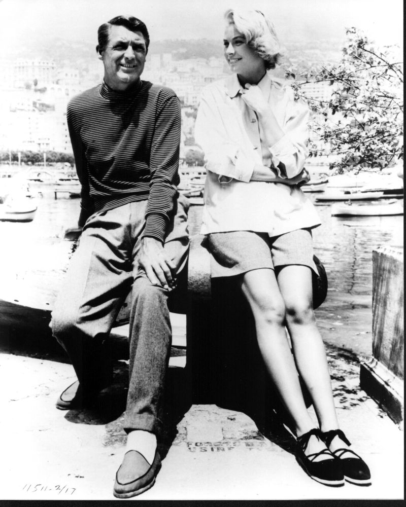 Cary Grant and Grace Kelly black and white photo print from To Catch A Thief.