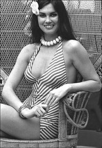 Caroline Munro Stripes Photo Print in multiple sizes