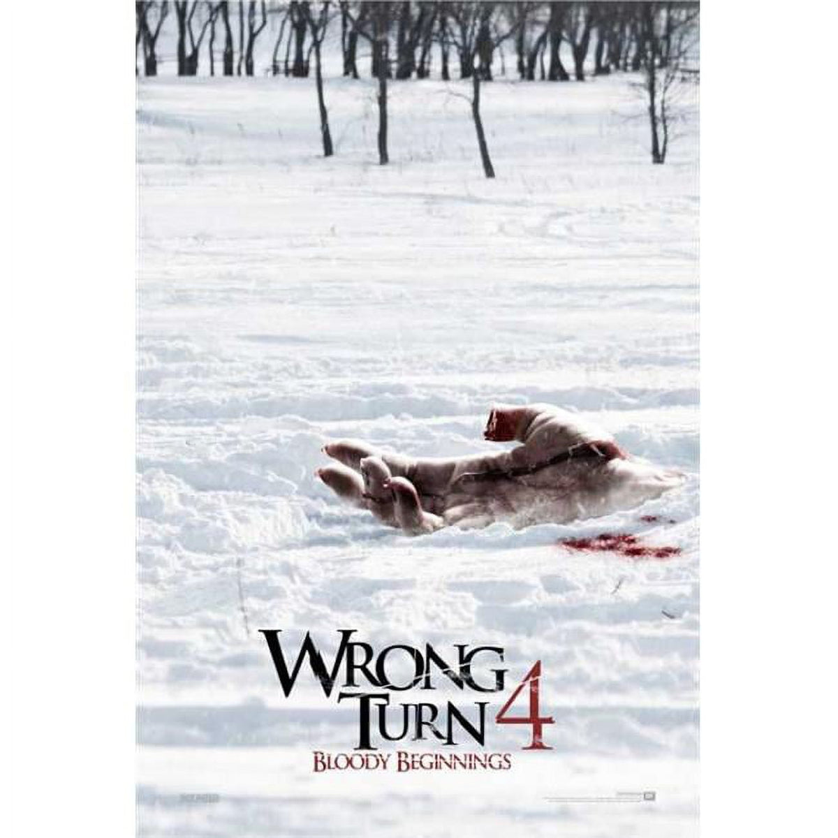 Wrong Turn 4 Movie Poster in 11x17 size, perfect for horror movie fans.