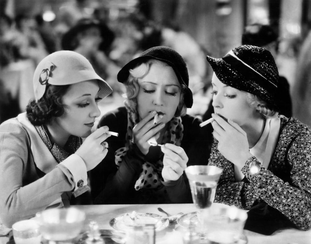 Three On A Match photo print featuring Ann Dvorak, Joan Blondell, and Bette Davis - 1932