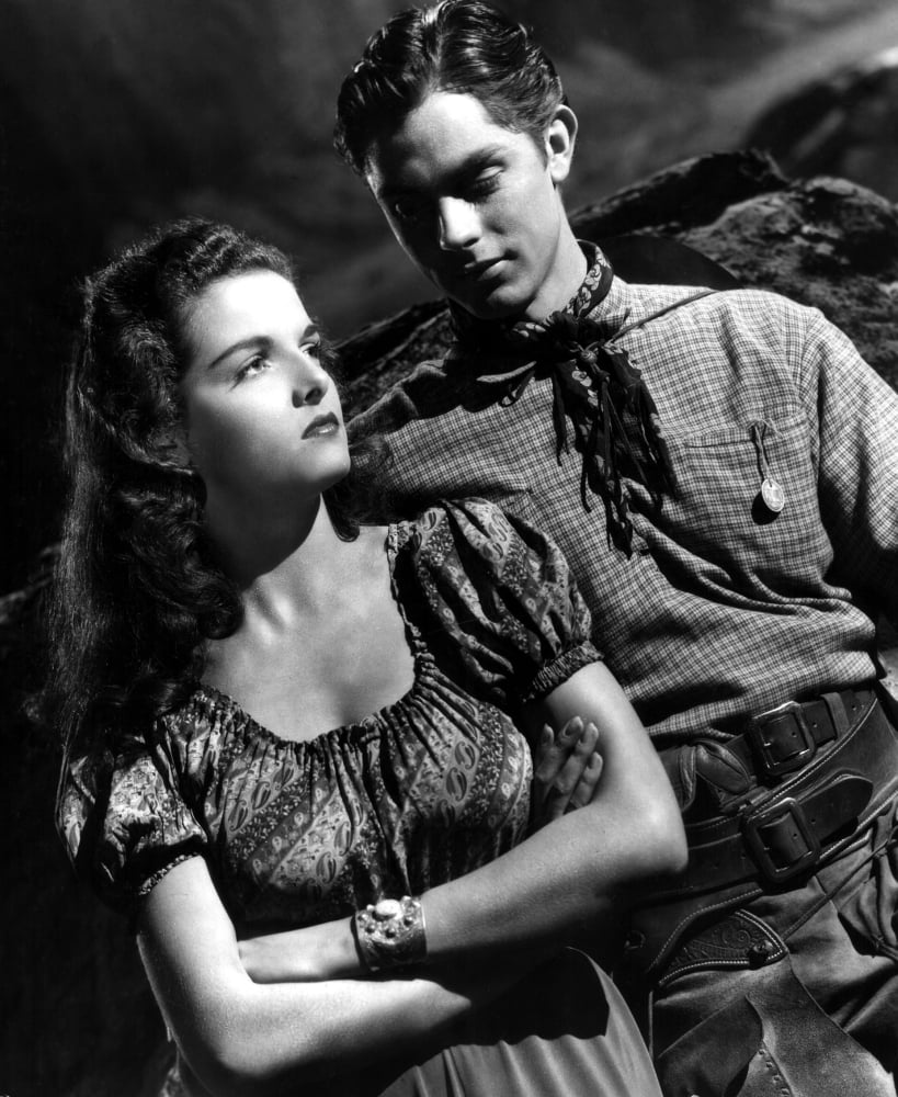 The Outlaw 1943 photo print featuring Jane Russell and Jack Buetel.
