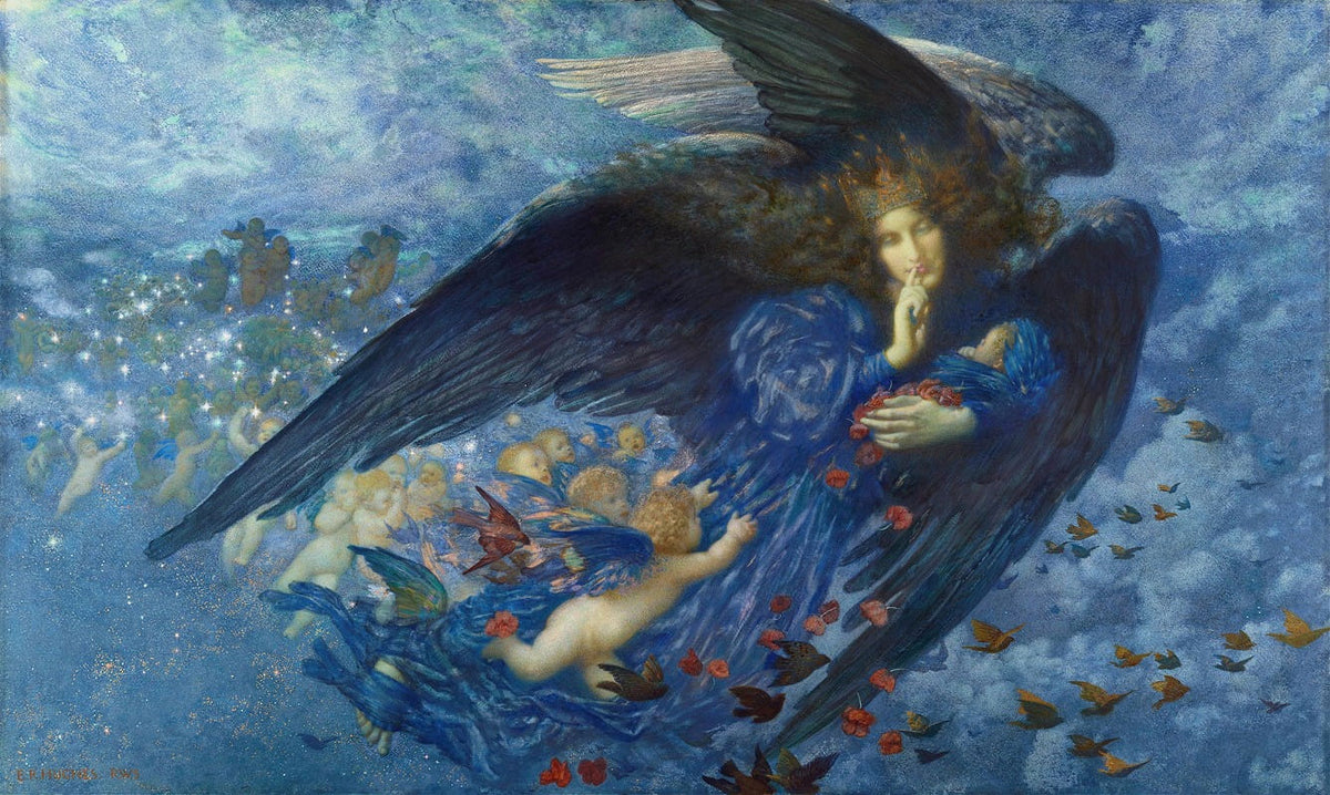 Night With Her Train Of Stars poster print by Edward Robert Hughes