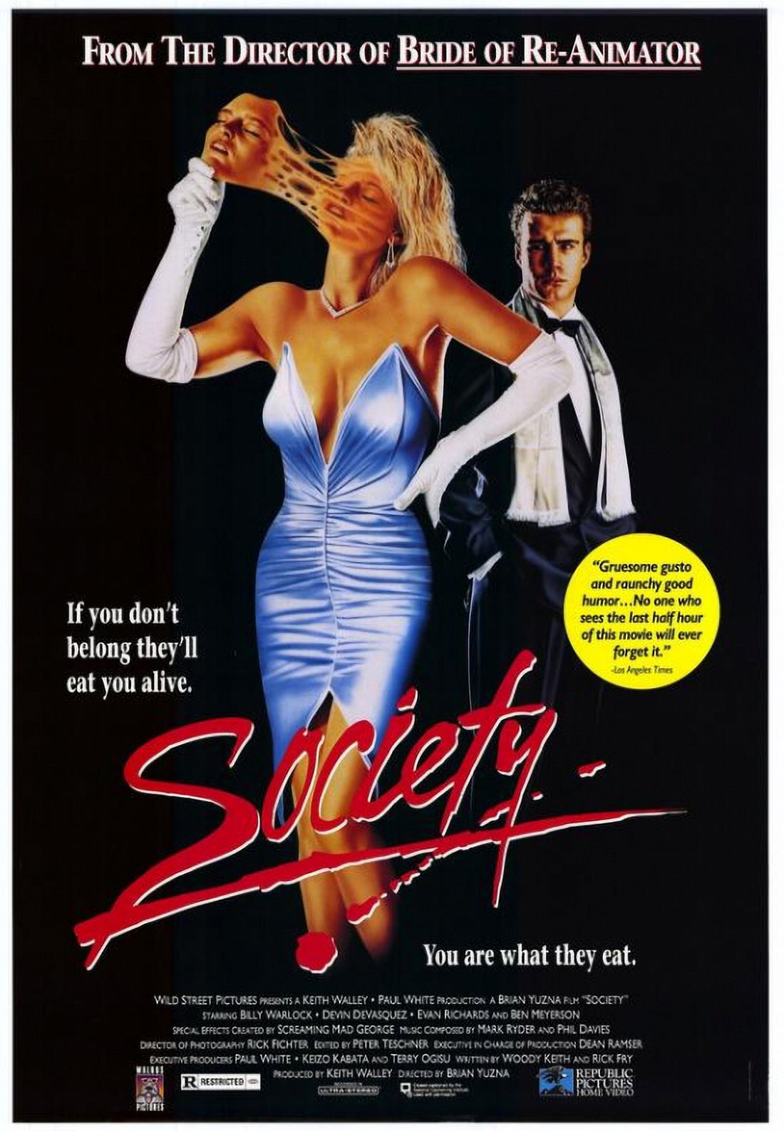 Society Movie Poster in 11x17 size showcasing cinematic artwork.