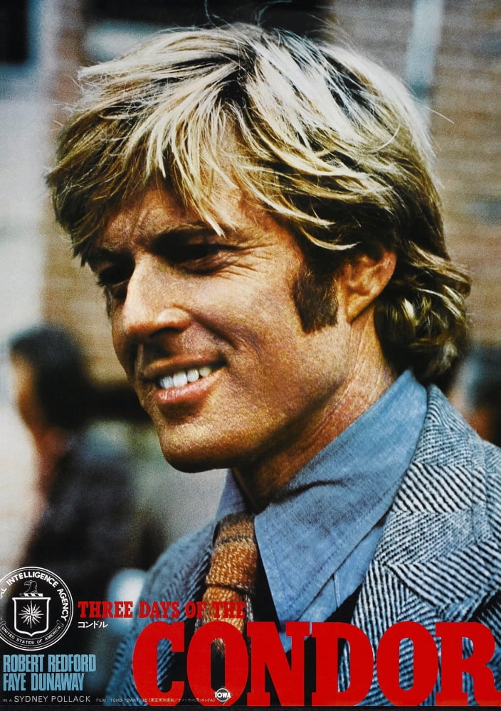Three Days of the Condor Movie Poster Print featuring Robert Redford.