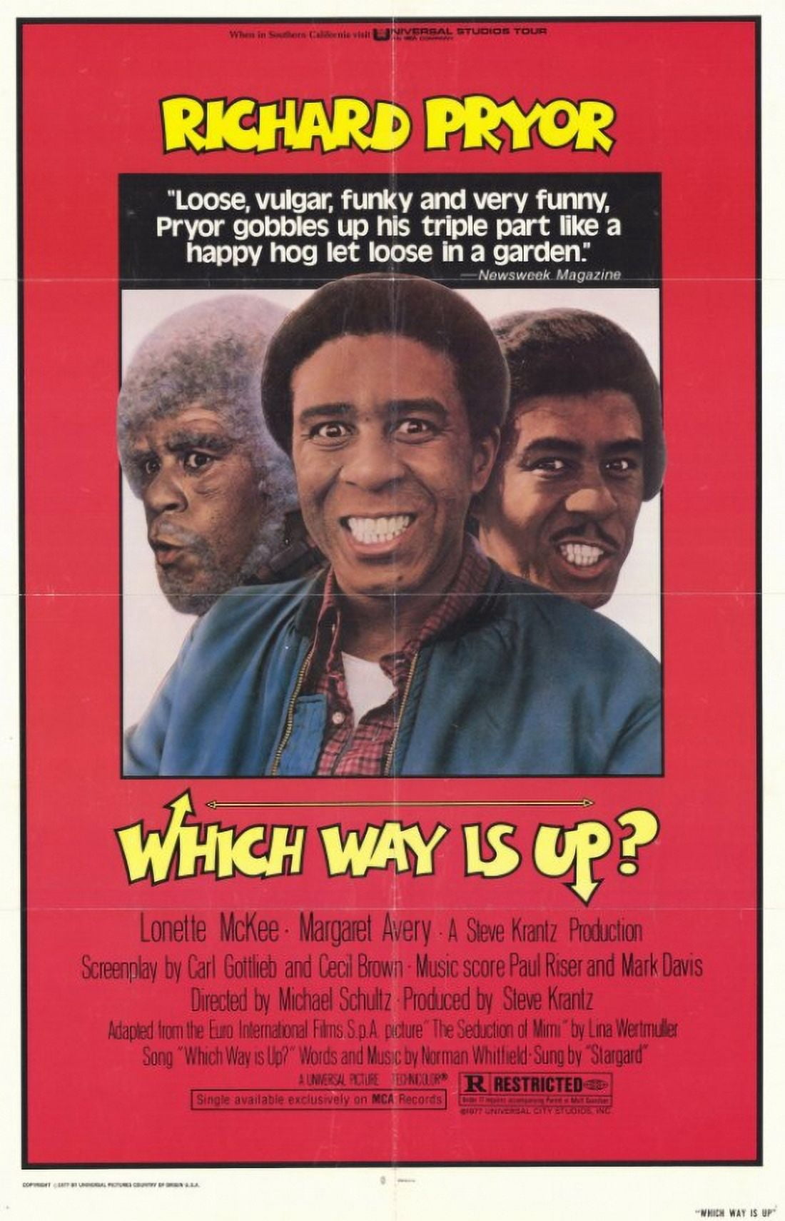 Which Way Is Up Movie Poster in 11x17 size, vibrant colors and classic design.