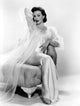 Jeanne Crain 1957 photo print in negligee, elegant vintage art.