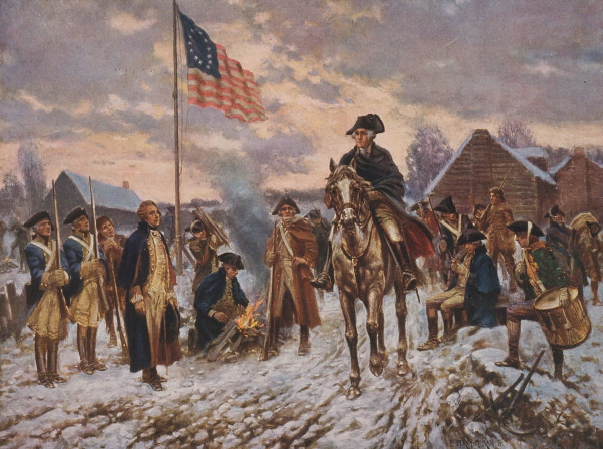 Washington at Valley Forge poster print by Edward Percy Moran