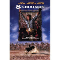 8 Seconds Movie Poster in 11x17 size showcasing rodeo excitement.