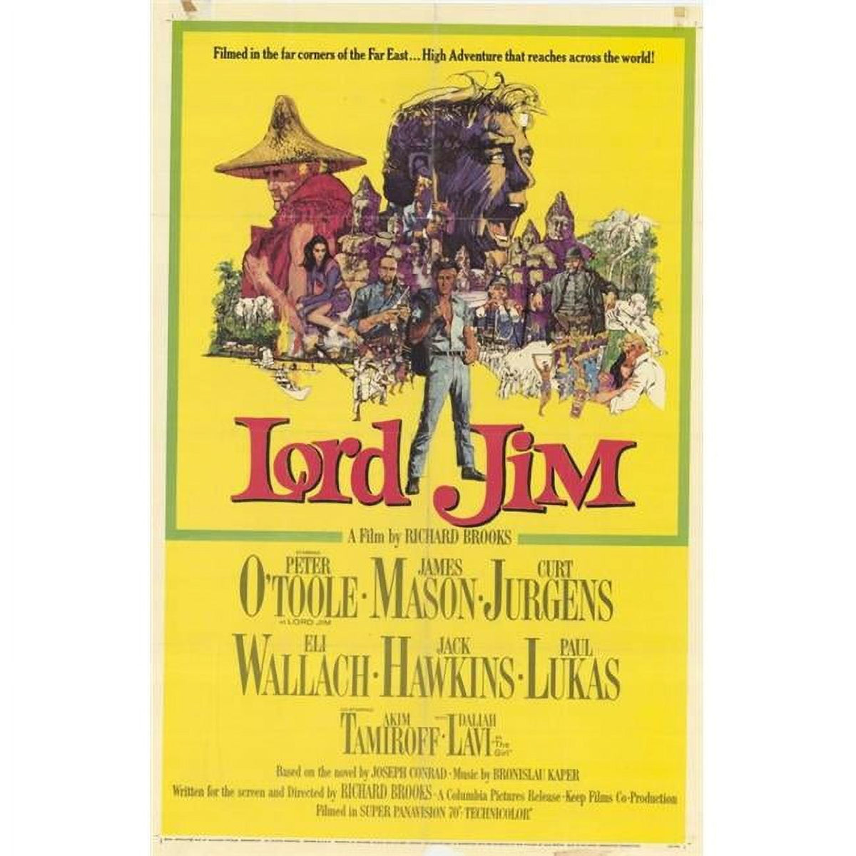 Lord Jim Movie Poster Print 27 x 40 showcasing classic film art.