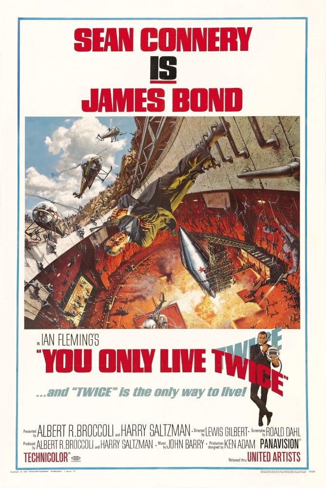 You Only Live Twice Fine Art Print showcasing classic movie art.