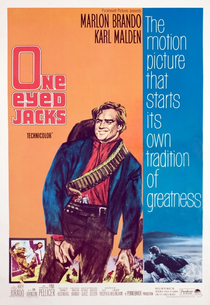 One-Eyed Jacks Movie Masterprint Poster featuring Marlon Brando (11x17)