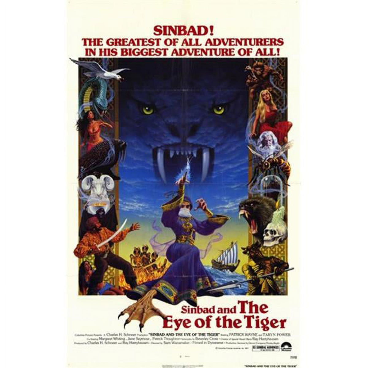 Sinbad and the Eye of the Tiger movie poster 11x17