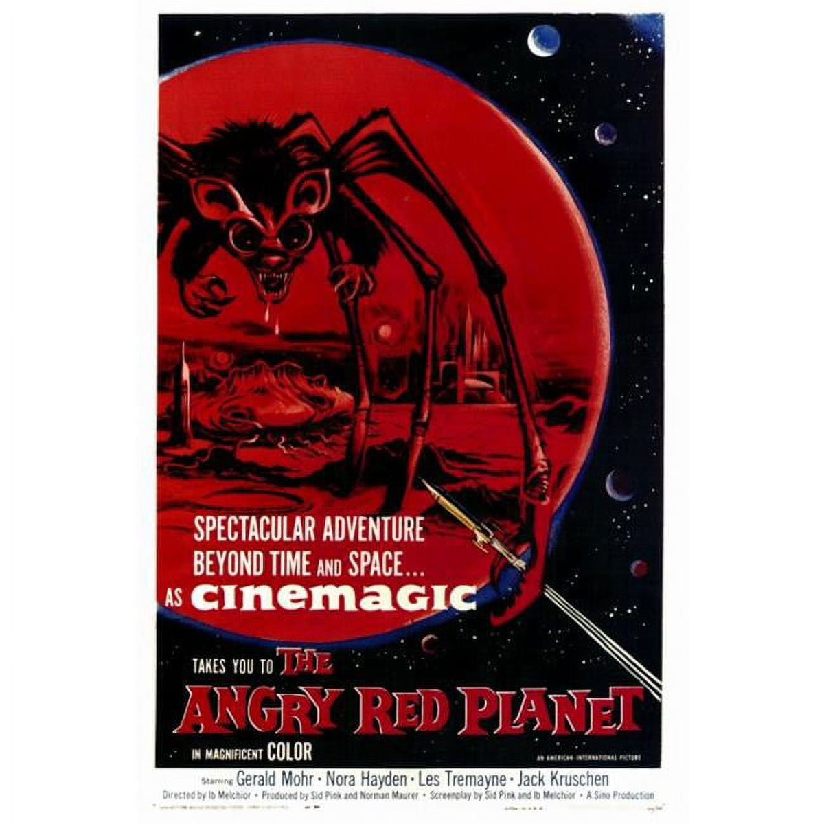 The Angry Red Planet Movie Poster Print - 27x40
