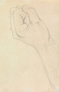 Study of a Hand Balled into a Fist Art Print by Benjamin Robert Haydon