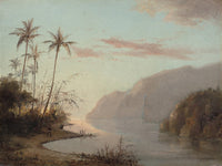 A Creek in St. Thomas fine art print by Camille Pissarro, showcasing the Virgin Islands.