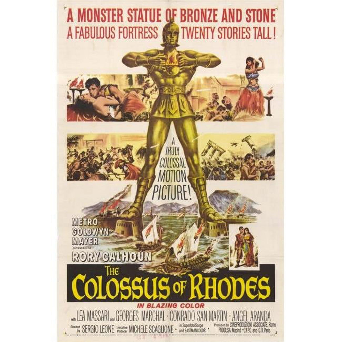 The Colossus of Rhodes Movie Poster Print 27x40