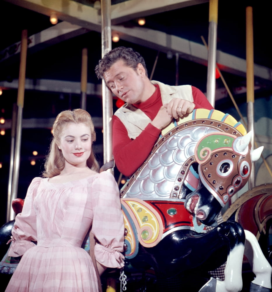 Carousel photo print featuring Shirley Jones and Gordon MacRae from the 1956 musical film.