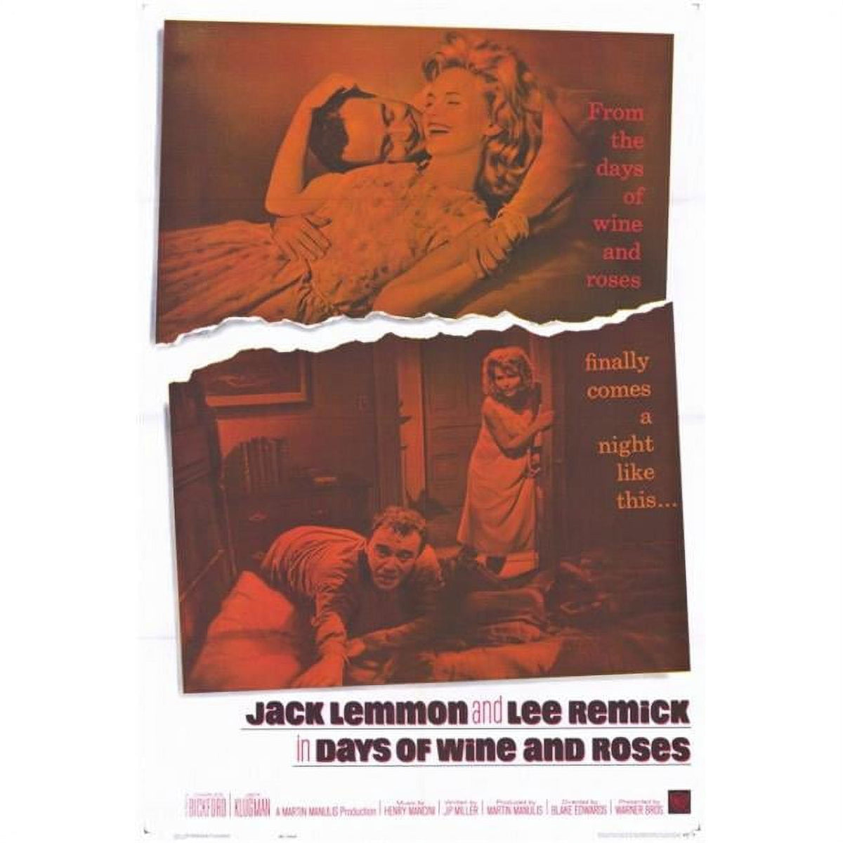 Days of Wine and Roses Movie Poster Print in 27x40 size