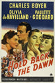 Hold Back the Dawn Movie Poster 11x17 featuring classic film imagery.