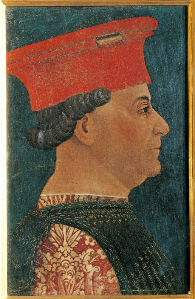 Portrait of Francesco Sforza poster print, available in multiple sizes.