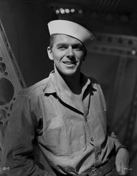 Ronald Reagan black and white portrait photo print