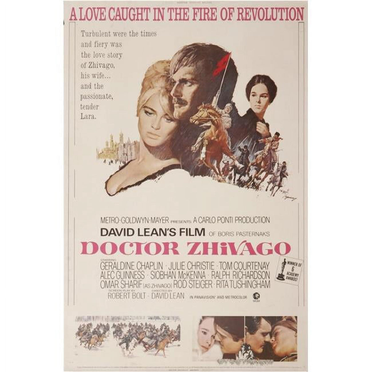 Doctor Zhivago Movie Poster Print - 27x40 inches, classic film art